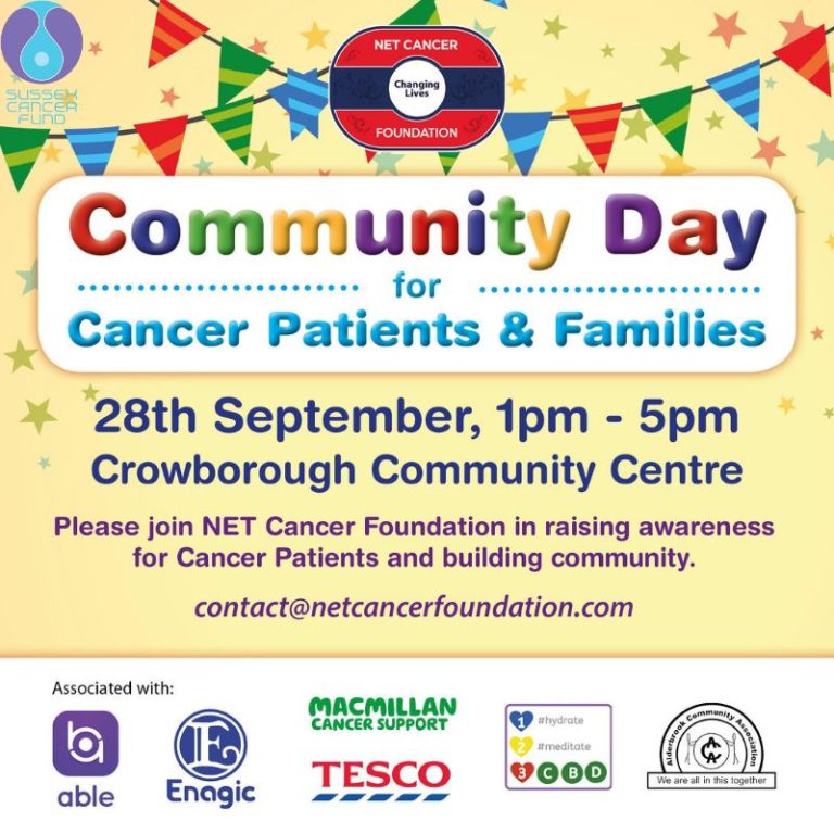 NET Cancer Foundation Community Day 28th September 2019 Sussex