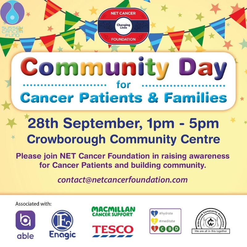 NET Cancer Foundation Community Day 28th September 2019 Sussex Cancer Fund