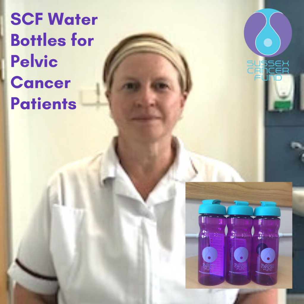 SCF Water Bottles for Pelvic Cancer Patients Sussex Cancer Fund