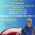 Sidley Cricket Club Memorial Cricket Match - Sunday 30th July